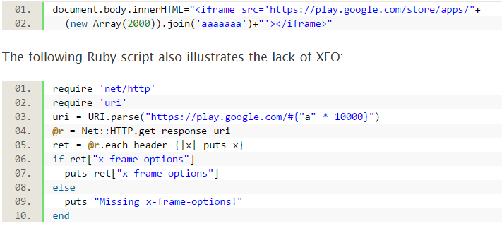 google play store vulnerable to xss and uxss