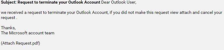 Phishing scam