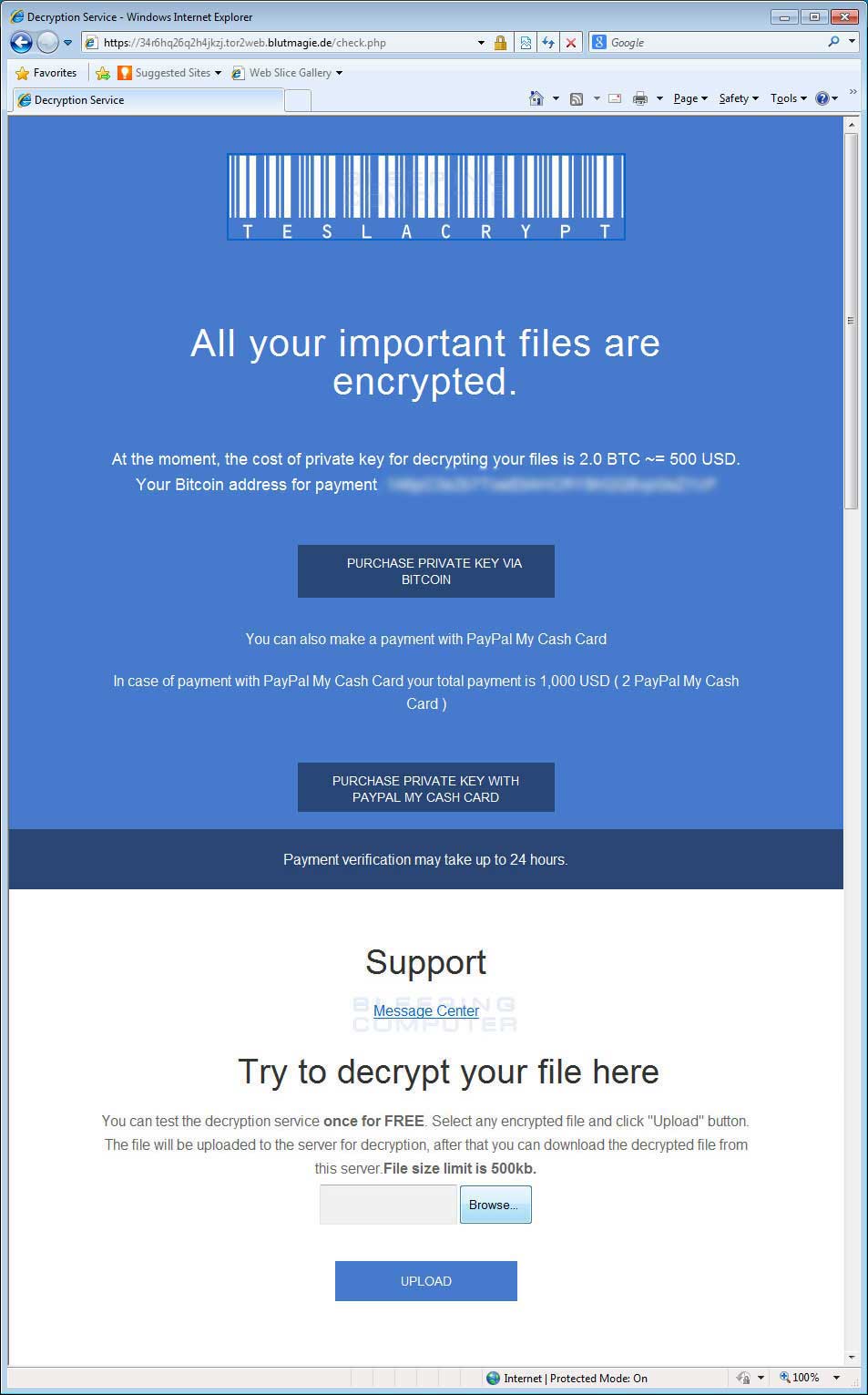 teslacrypt malware