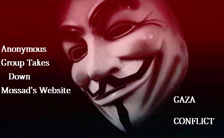 Anonymous Group Takes Down Mossad's Website Over Gaza Conflict